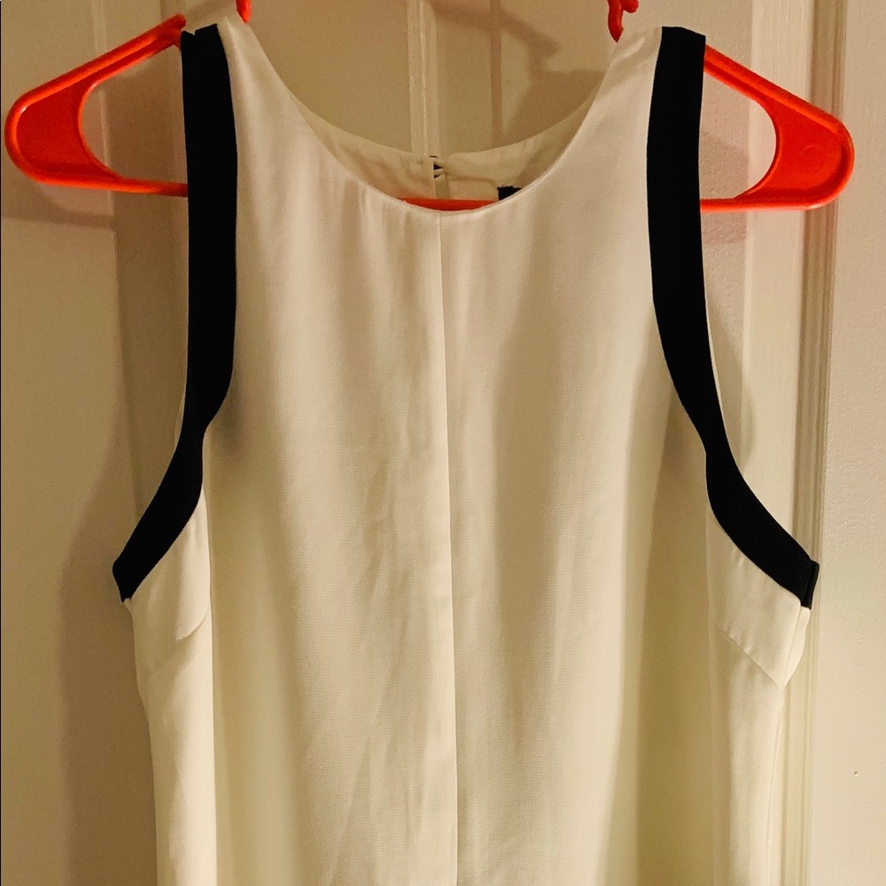 Banana Republic White and Black Dress
